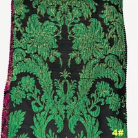Tissus brocart en polyester métallisé 149 g/m², couleur personnalisée, jacquard teint en fil pour robe, jupe, chemisier