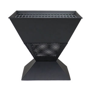 Quadrato contemporaneo esterno in metallo <span class=keywords><strong>camino</strong></span> a forma di tazza di design più barbecue con <span class=keywords><strong>legna</strong></span> o carbone di <span class=keywords><strong>legna</strong></span> in giardino - Product Image 6