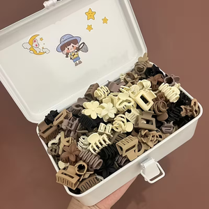 20 قطعة مشبك شعر صغير بألوان متنوعة، مشبك شعر لطيف عالي الجودة، مشابك شعر صغيرة من الأكريليك المطفي للنساء - Product Image 4