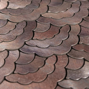 Foshan stile moderno colore bronzo verde forma di nuvola di alluminio PlasticTile mosaico buccia e bastone - Product Image 4
