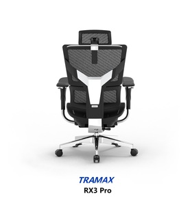 Silla de Oficina Moderna Negra con Malla, Reposabrazos 6D, Varilla de Elevación de Gas de Cuatro Niveles, Estructura de Acero Inoxidable, Diseño de Tela Elegante de 350 Alu - Product Image 1