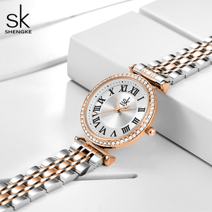 Relojes de Lujo Shengke para Mujer, Diseño Original, Relojes de Pulsera de Cuarzo para <span class=keywords><strong>Dama</strong></span>, Acero Inoxidable, Los Mejores Regalos, Dropshipping - Product Image 4