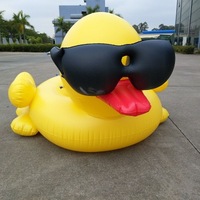 Personnalisé piscine chaise longue canard jaune gonflable de flotteur de piscine