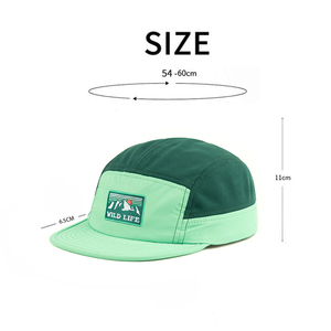 BSCI Usine Personnalisé 5 Panneau Unisexe Sport <span class=keywords><strong>Camping</strong></span> Casquettes Bord Plat Non Structuré Respirant Nylon Running Hat <span class=keywords><strong>Cap</strong></span> - Product Image 6