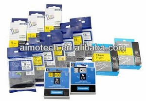 6mm Compatible Frère HSe 611 Noir sur Jaune Cartouche D'étiquettes Ruban Thermorétractable Bandes pour Pot À Bonbons - Product Image 5