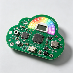 Carte de contrôle PCBA personnalisée pour anneau lumineux LED RGB, alimentation Type C, assemblage de circuits imprimés ODM OEM - Product Image 3
