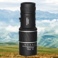 Monocular Portátil GANYU 16x52 10x Negro para Conciertos al Aire Libre y Fotografía con Teléfono Móvil