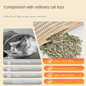 Cuscino Giocattolo Ecologico con Erba Gatta per Gatti, Resistente per la Dentizione e la Pulizia delle Unghie, Giocattolo Anti-Noia per l'Auto-Intrattenimento - Product Image 2