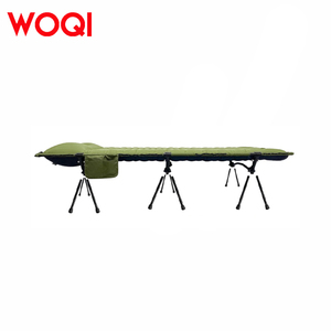 WOQI 2025 Aluminum Frame Lightweight Camping <b>Cot</b> Customized Portable Metal Bed for Outdoor Travel Bedroom Use Foldable Design Be - Product Image 2