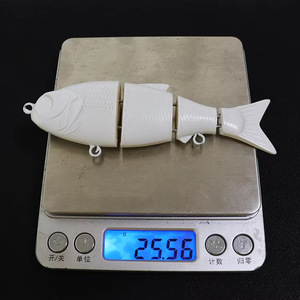 Señuelo de Pesca Metálico Segmentado de 4 Secciones, 11.5 cm, 26.5 g, Cuerpo de ABS sin Pintar, Tipo Swimbait <span class=keywords><strong>para</strong></span> Carpa, Lubina y Otros Pezajes, Señuelo Tipo Baby Shad - Product Image 2