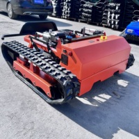 Tondeuse robot télécommandée tout-terrain 4 temps à essence, adaptée aux pentes et vergers, vente directe usine