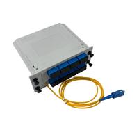 Répartiteur de fibre optique PLC de type cassette 1x16 avec connecteurs SC UPC et pigtail pour FTTH, répartiteur de fibre optique 1:16