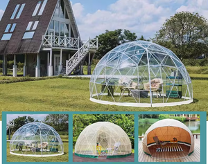 Cupola da <span class=keywords><strong>Giardino</strong></span> in PVC, Esclusiva <span class=keywords><strong>Casetta</strong></span> da <span class=keywords><strong>Giardino</strong></span> per Estate e Inverno, Lussuosa Tenda Igloo Trasparente per Glamping all'Aperto - Product Image 1