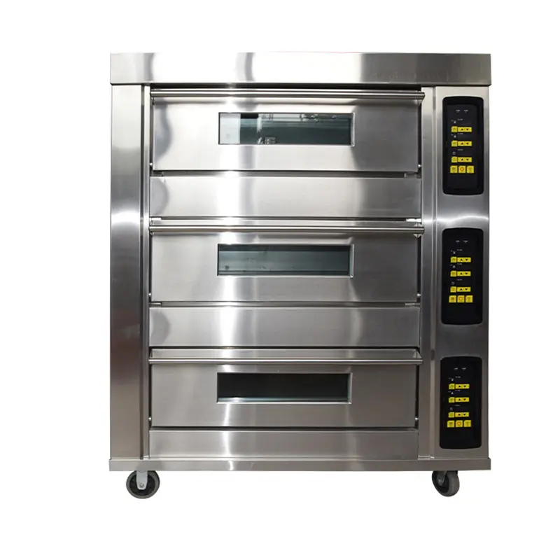 Rofco — mini four à pain électrique, 3 couches, 6 plaques, appareil de cuisine robuste, haute qualité