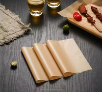 Feuilles de papier cuisson en silicone brun naturel non blanchi, antiadhésives, résistantes aux hautes températures, qualité alimentaire, prix usine vérifié