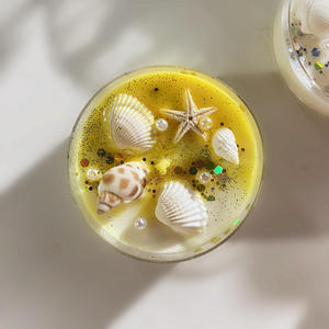 Candela da 5,8 x 2,2 cm per Aromaterapia e Guarigione con Fragranza per la Casa, Cera di Soia, Cristalli, Pietre e Conchiglie Curative - Product Image 5