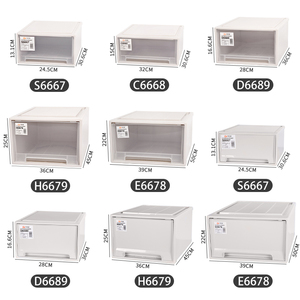 Chenyi Chất Lượng Cao Nhựa Đồ Lặt Vặt Lưu Trữ Container Lớn Nhựa Stackable Ngăn Kéo Hộ Gia Đình Quần Áo Lưu Trữ Bin & Hộp - Product Image 6