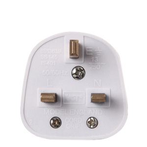 Chất Liệu Tuyệt Vời Nhà Máy Trực Tiếp Cung Cấp 3 Pin 13A Điện Adapter Cắm Chèn - Product Image 1