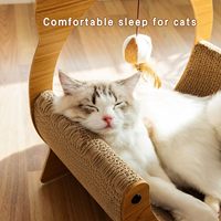 Lit grattoir moderne en carton écologique et durable pour chat, idéal pour le salon – Jouet pour animaux de compagnie en gros OEM/ODM
