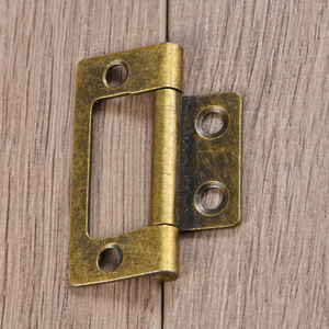 Charnière de meuble 51x24mm en fer à montage en surface, bronze antique noir, durable, style traditionnel pour meubles - Product Image 4
