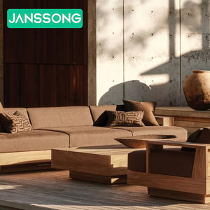 Luxury Modern Hotel Outdoor Dining Set with Teak <b>Table</b> and Chairs for Resort Villa Park & Patio Use - Product Image 3