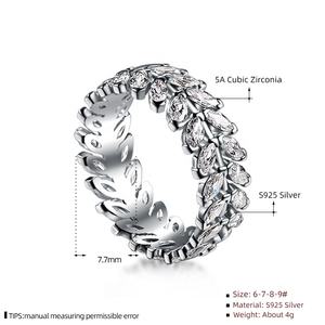 <span class=keywords><strong>GR51</strong></span> Bague de déclaration d'éternité pour femmes Bague de cocktail en argent sterling Coupe marquise Zircon cubique Pierre Blé CZ Bijoux Bagues fines - Product Image 5