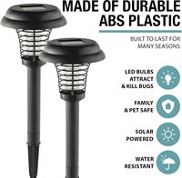 Lampe de jardin solaire électrique anti-moustiques IP65 étanche avec LED, écologique et portable pour usage extérieur