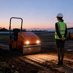 Walk Behind 1 ton to 10 ton Compactor Vibratory <b>Hand</b> Vibratory Roller Asphalt Single Double <b>Drum</b> Roller Compactor - Product Image 4