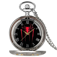 Reloj de Bolsillo con Cadena y Colgante de Araña Vintage, Estilo Steampunk, para Hombre