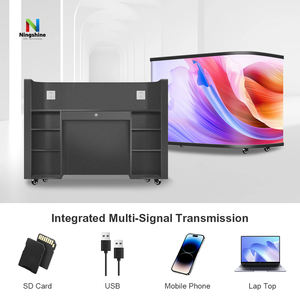 منصة دي جي منحنية 1052×600×1136 مم، طاولة دي جي عالية الدقة P2 GOB للحانات والعروض المسرحية - Product Image 3