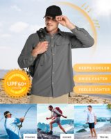 Chemises et hauts pour hommes personnalisés en gros, OEM, UPF 50, en Spandex/Nylon, imprimés par sublimation, dégradé de couleurs, longueur intégrale, séchage rapide, respirants