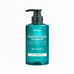 Shampoo antipelliculaire KUNDAL à la pomme et au thé vert | 500 ml - Product Image 2
