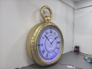 Horloge Gonflable Dorée Thème <span class=keywords><strong>Alice</strong></span> <span class=keywords><strong>au</strong></span> <span class=keywords><strong>Pays</strong></span> <span class=keywords><strong>des</strong></span> <span class=keywords><strong>Merveilles</strong></span> pour <span class=keywords><strong>Décoration</strong></span> de Scène et Publicité - Product Image 3