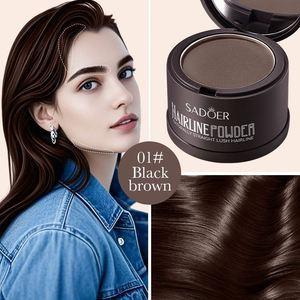SADOER Polvo para la línea del cabello al por mayor de fábrica, marca privada, <span class=keywords><strong>2</strong></span> colores, resistente al agua y al sudor, corrector vegano, sombra para la línea del cabello - Product Image 4