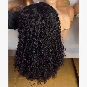 Perruque frontale en dentelle bouclée <span class=keywords><strong>pixie</strong></span> 13x4 4x4 en gros, perruques en cheveux humains brésiliens, perruque <span class=keywords><strong>pixie</strong></span> bouclée noire sans colle, cheveux humains - Product Image 4