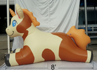 Spécialisé dans la production de grands jouets de piscine, cheval Sphinx, animal gonflable rebondissant