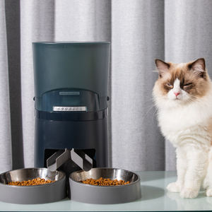 Distributeur automatique de bols doubles <span class=keywords><strong>pour</strong></span> chats persans Distributeur de nourriture écologique <span class=keywords><strong>pour</strong></span> chiens avec bol d'eau WiFi inclus - Product Image 5