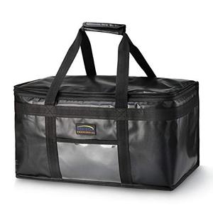 Échantillon gratuit Grand sac isotherme pliable rectangulaire réutilisable avec fermeture éclair pour la livraison de nourriture personnalisée - Product Image 1