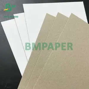 High Thickness White Top Grey Cardboard Sheets 1mm 1.5mm Uncoated Recycled Board