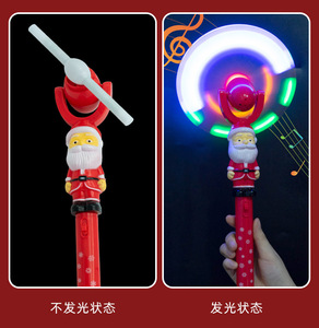Nhà Máy Mới Giáng Sinh Sáng Thanh Đồ Chơi Spinner Cây Đũa Âm Nhạc Đồ Chơi LED Nhấp Nháy Cối Xay Gió Đồ Chơi Quay Cây Đũa Phép Trẻ Em Của Ánh Sáng - Product Image 5