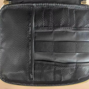 Grande trousse de maquillage BSCI avec sangle, étui de voyage pour cosmétiques et 5 boîtes de rangement amovibles, sac en nylon tendance - Product Image 3