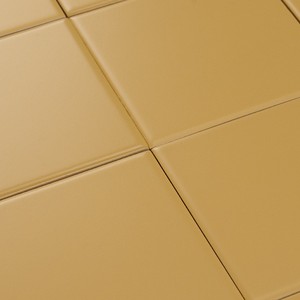 Piastrella Opaca Pure Mustard 10x10 Cm Spessore 6,8 Mm Bordi Irregolari - Product Image 5