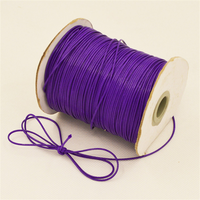 Benang Tali Polyester Berlapis Lilin 1mm untuk Pembuatan Perhiasan, Kerajinan DIY, dan Gelang Makrame