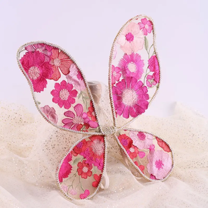 Çocuklar çocuk bebek çiçek peri kanatları giyinmek hazırlanmış kanatları el yapımı dantel peri kanatları çocuklar ve partiler için oyna taklit çiçek - Product Image 3