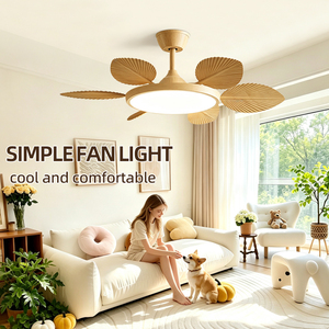 Ventilateur de plafond LED haut de gamme de 42 pouces à 6 pales avec moteur DC, télécommande, CRI 90, 6 vitesses, fonctionnement silencieux, personnalisable - Product Image 4