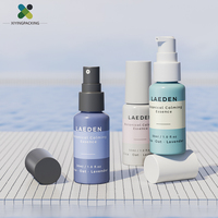 Flacon pulvérisateur en plastique de 30ml Flacon distributeur de lotion de style luxueux pour les soins de la peau et l'emballage cosmétique Logo personnalisé disponible