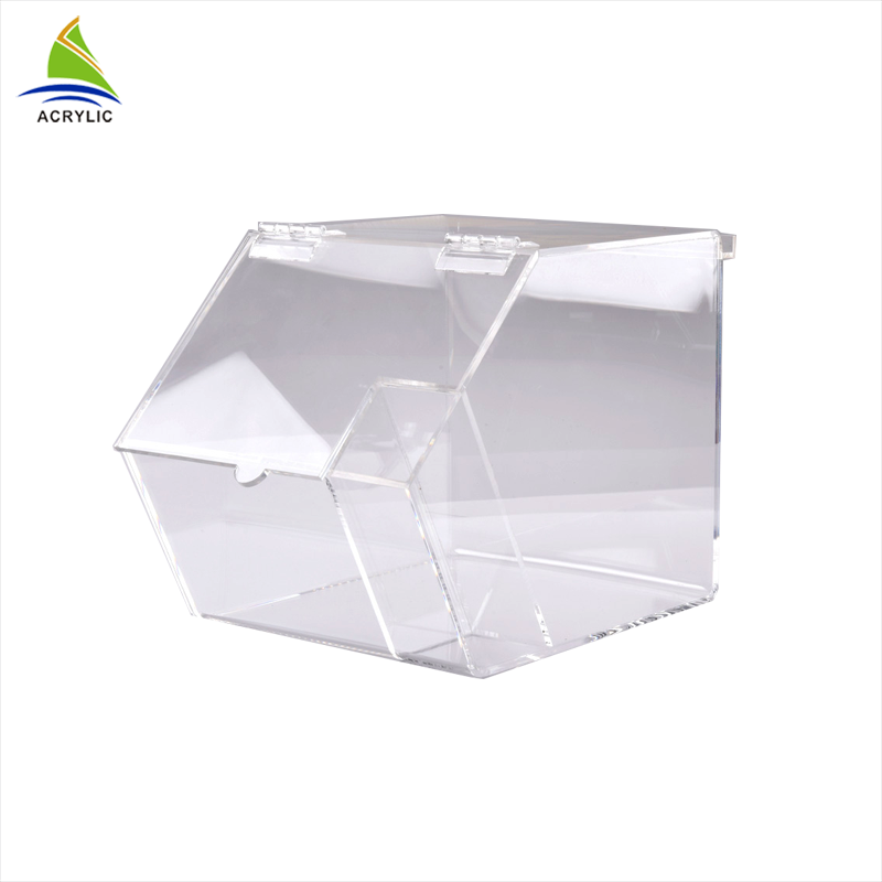 Vente chaude Transparent Acrylique Boîte À Bonbons Pour Le Magasin De Supermarché