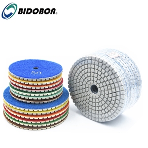 Kualitas Tinggi Bidobon Wet 4 Inch Berlian Kuarsa Polishing Pad