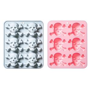 M60586 Molde de Silicona de Resina para Pastel con Forma de Hueso de Calavera para Halloween, para Hornear Chocolate <span class=keywords><strong>en</strong></span> <span class=keywords><strong>Casa</strong></span> - Product Image 5