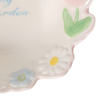 Service de vaisselle en céramique sous glaçure florale, ensemble de bols et assiettes en forme de fleur, vaisselle pastel pour la maison et les cadeaux